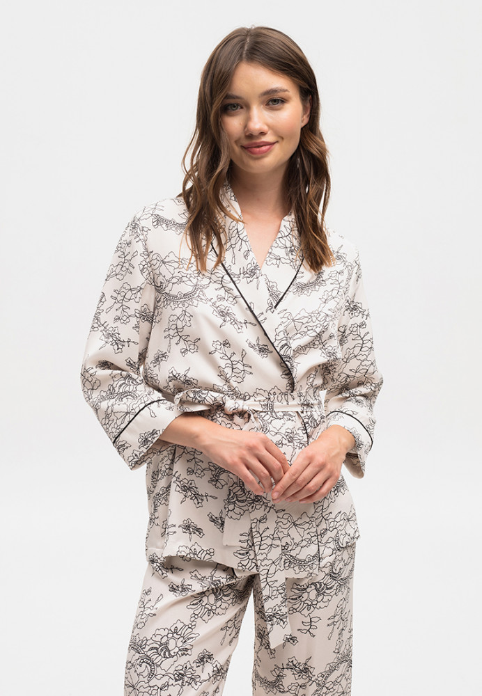 Рубашка пижамная женская | Кружевной акцент | Milavitsa