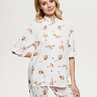 приглушенно-белый набивной