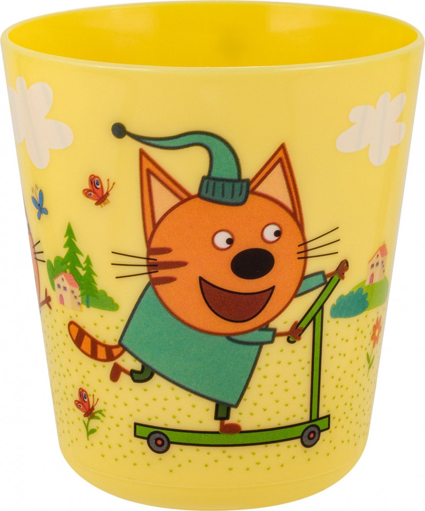 Стакан детский «Три кота» | Baby Superstar | Plast team