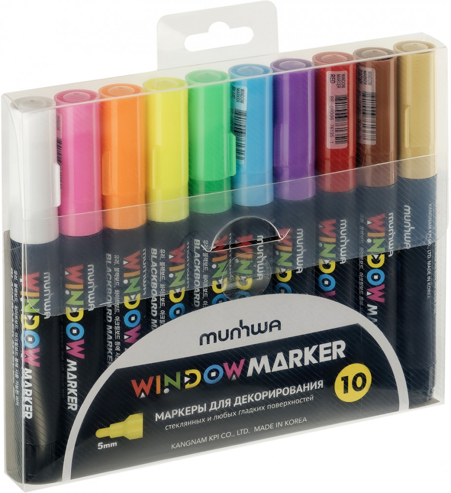 Набор маркеров меловых «Window» | MunHwa