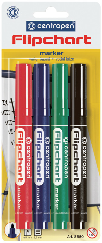 Набор маркеров для флипчартов | 8550 | Centropen