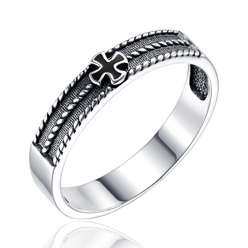 Кольцо из серебра с эмалью | Lucente Silver