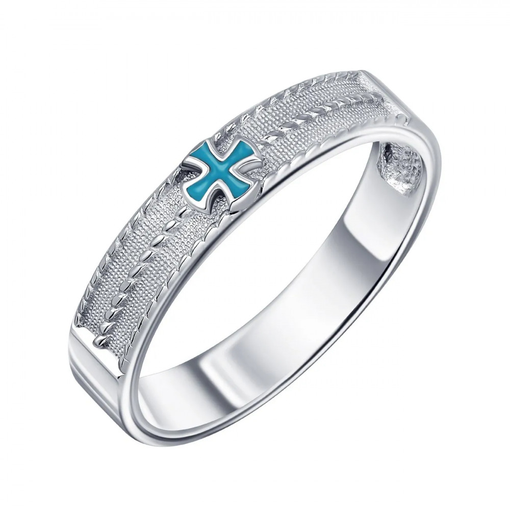 Кольцо из серебра с эмалью | Lucente Silver