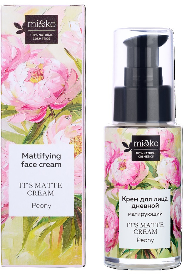 Крем для лица матирующий «It`s matte cream» | Peony | Mi&ko