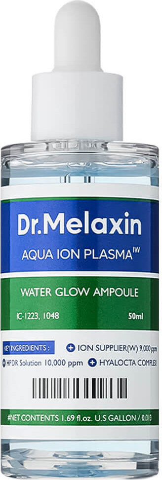 Ампула с аква-ионной плазмой ультраувлажняющая «Water Glow Ampoule» | Aqua Ion Plasma | Dr. Melaxin