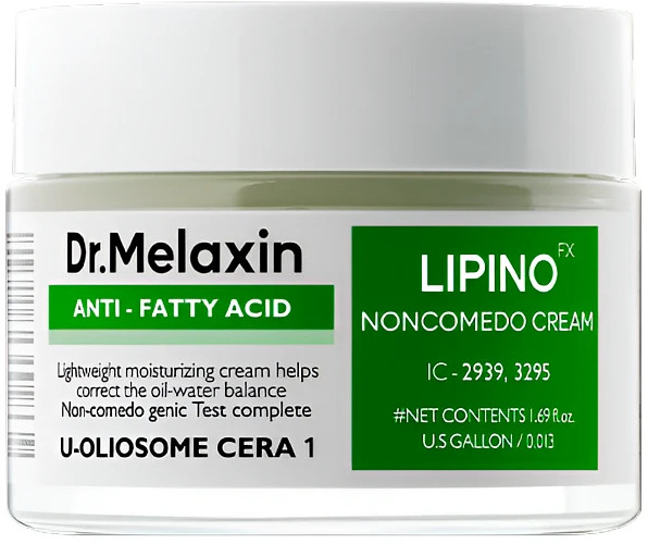 Крем для лица некомедогенный «Anti Fatty Acid Noncomedo Cream» | Lipino | Dr. Melaxin