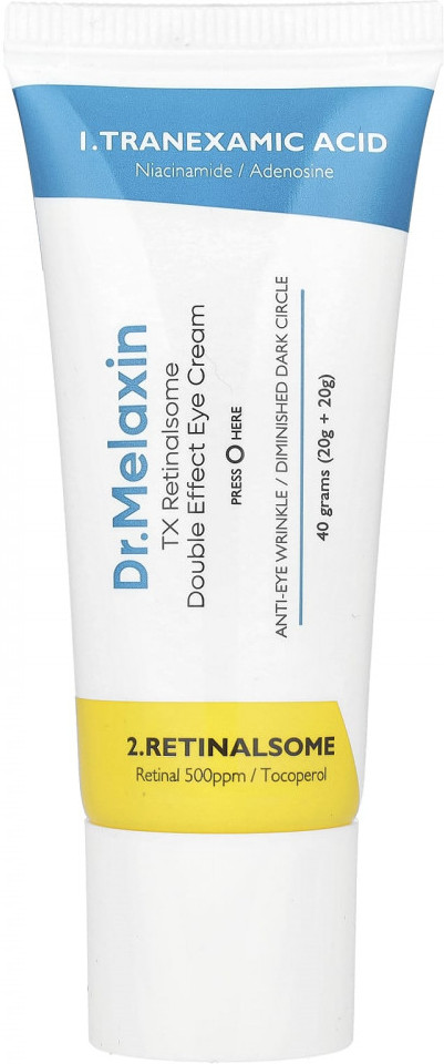 Крем для кожи вокруг глаз с транексамовой кислотой «Retinalsome Double Effect Eye Cream» | TX | Dr. Melaxin