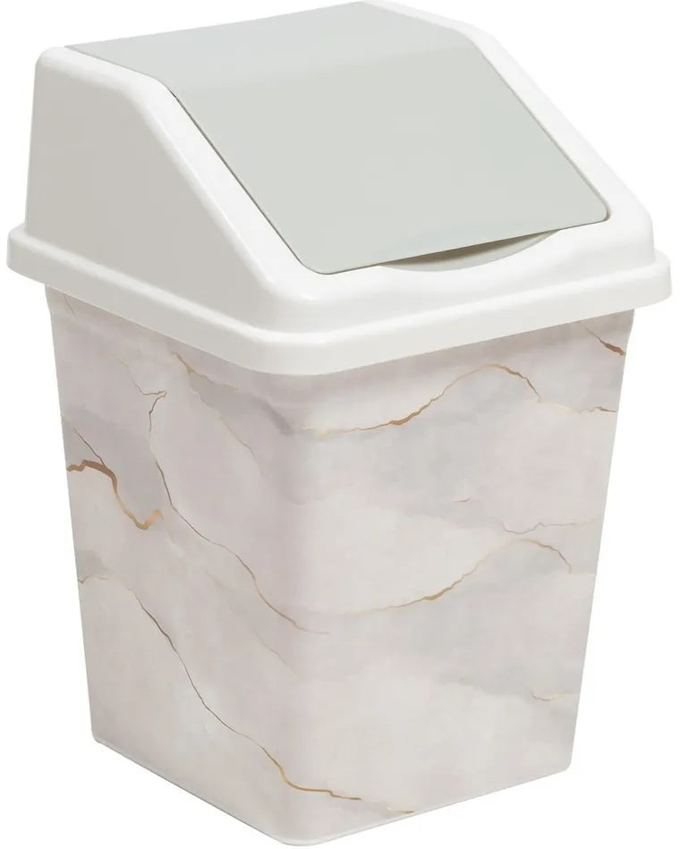 Ведро мусорное с подвижной крышкой | Violet