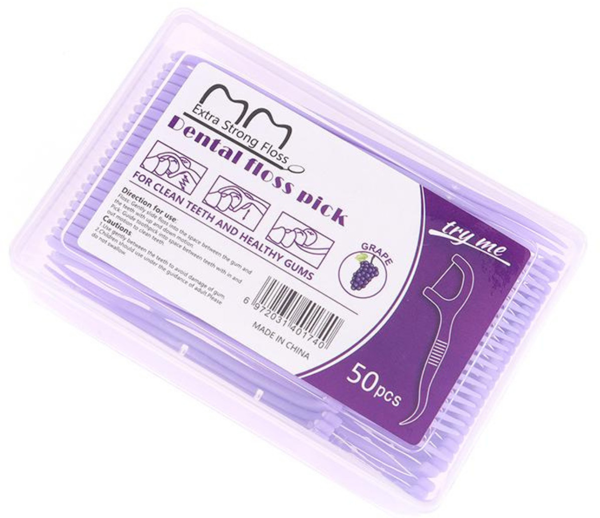 Набор флоссеров со вкусом винограда