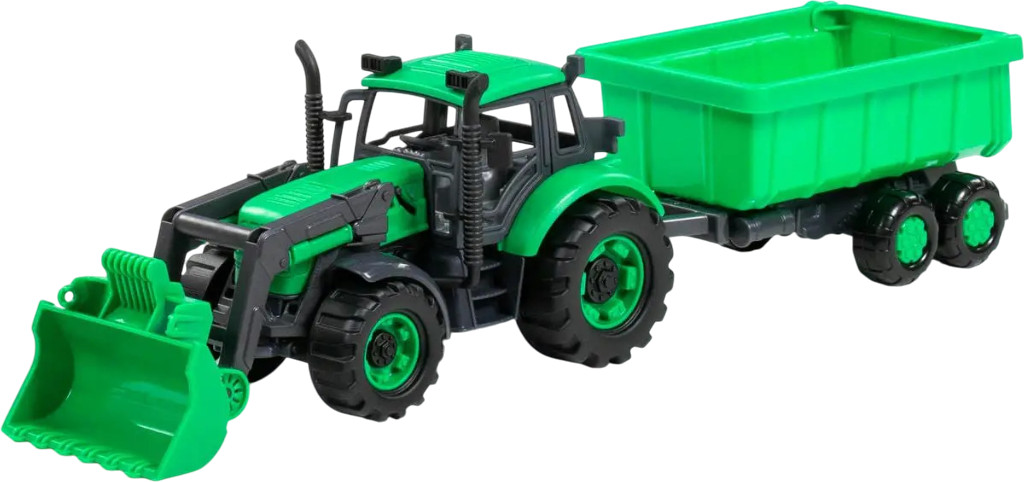 Трактор с прицепом и ковшом | Прогресс | Полесье