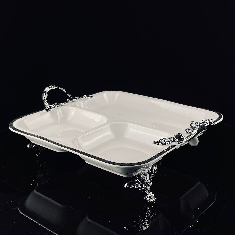 Менажница на ножках с ручками «Atlantis» | Lenardi