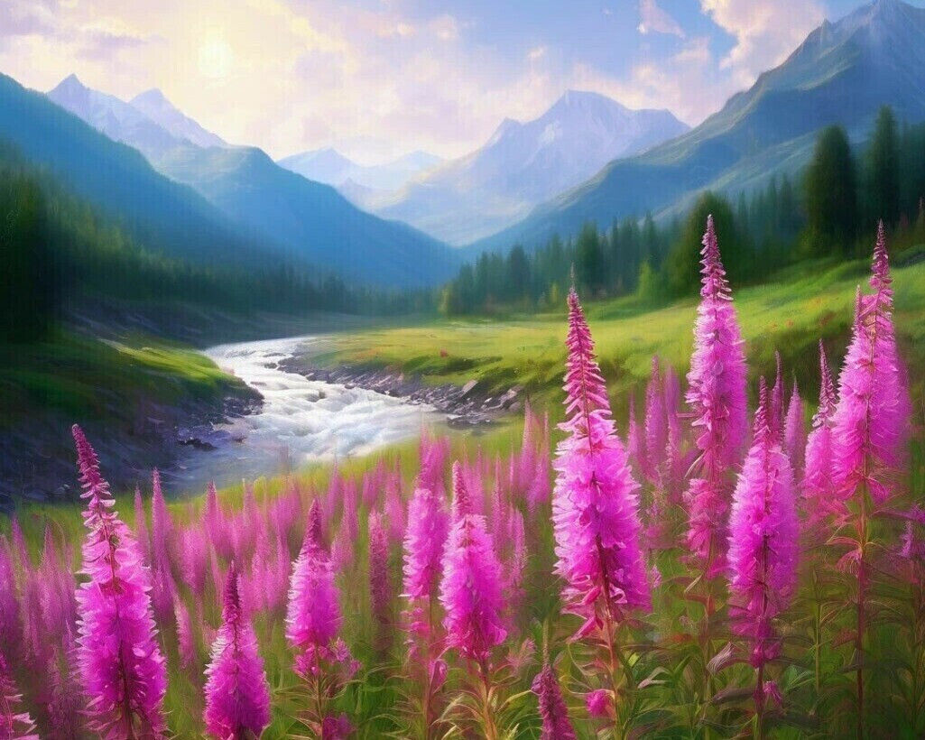 Картина по номерам «Луговые цветы» | Арт Фея