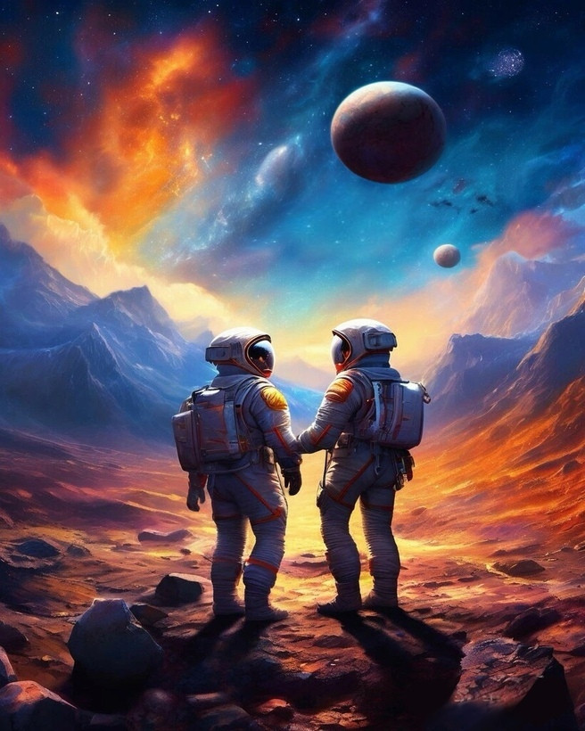 Картина по номерам «Космические грезы» | Арт Фея