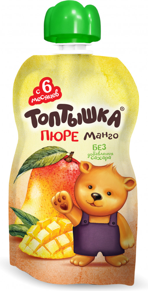 Пюре без добавления сахара «Манго» | Топтышка