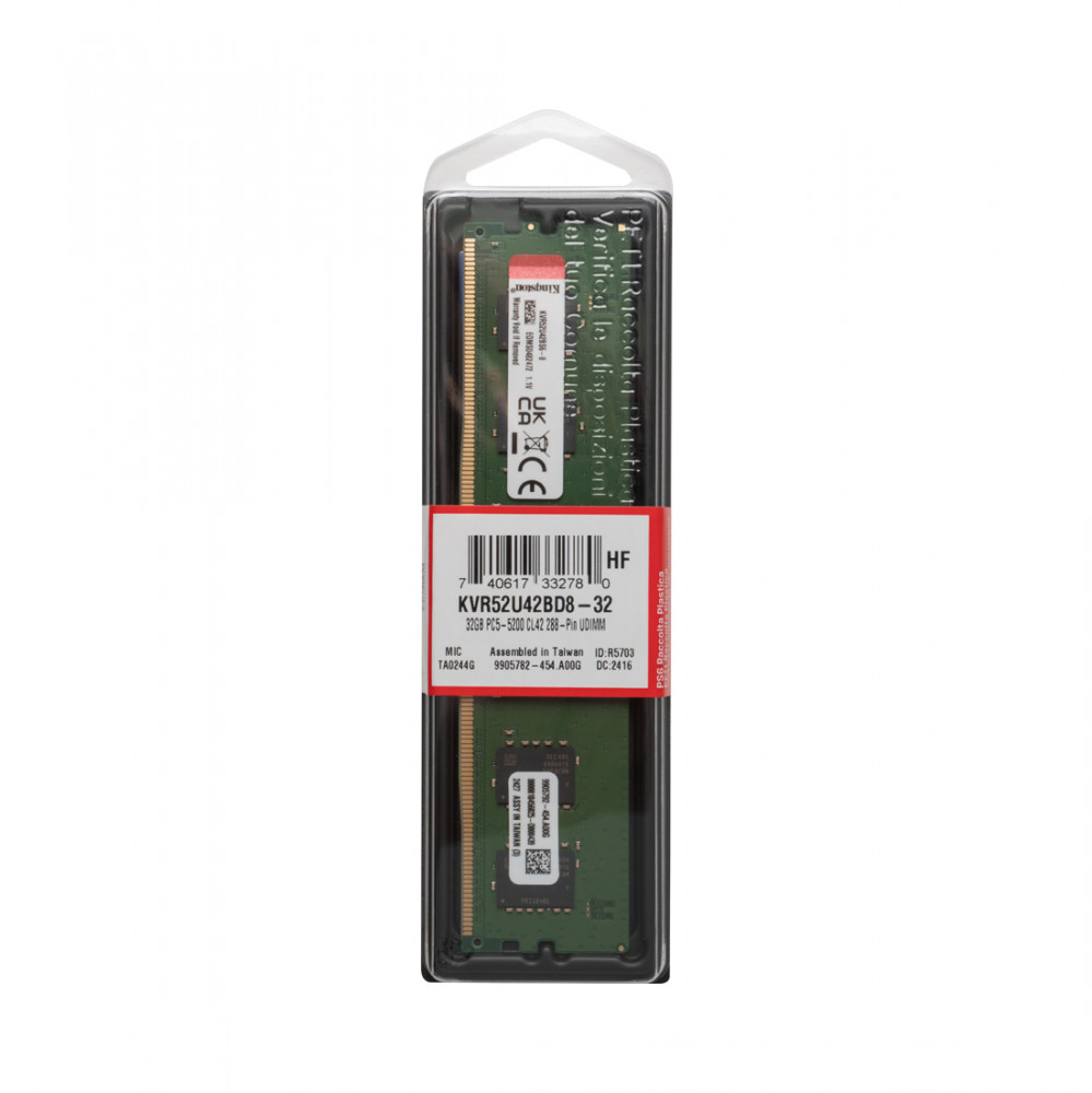 Модуль памяти KVR52U42BD8-32 DDR5 32GB | Kingston Technology
