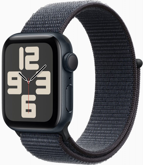 Смарт-часы Watch SE GPS 40mm Midnight Aluminium Case with Ink Sport Loop | Apple