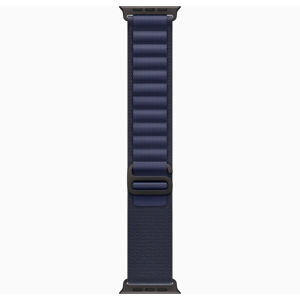Ремешок для Apple Watch 49mm Navy Alpine Loop - Small - Black Titanium Finish | Apple