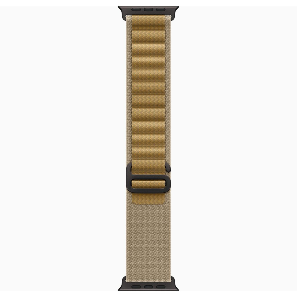 Ремешок для Apple Watch 49mm Tan Alpine Loop - Small - Black Titanium Finish | Apple