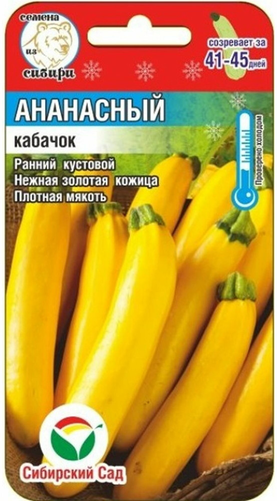 Семена кабачков «Ананасный» | Сибирский Сад