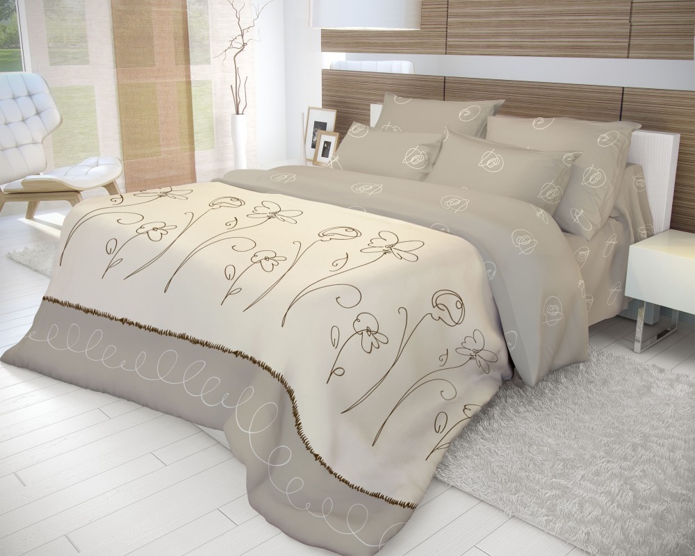 Комплект постельного белья «Фиалка Монмартра» (евро, ранфорс, 2 наволочки 70х70) | Волшебная ночь