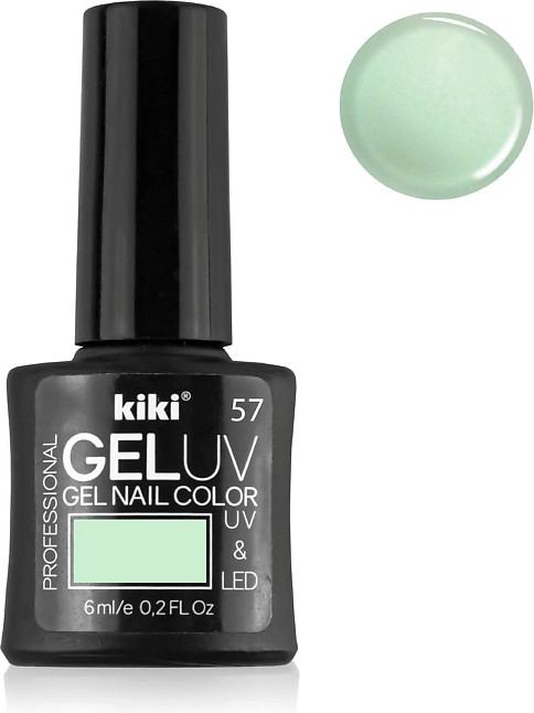 Гель-лак для ногтей «Gel Uv & Led», оттенок 57 Нежная мята | Kiki