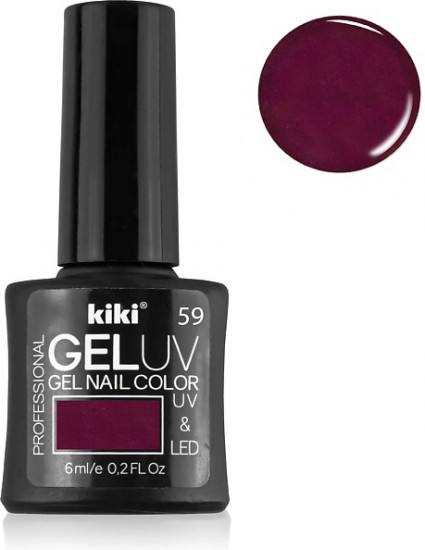 Гель-лак для ногтей «Gel Uv & Led», оттенок 59 Сияющий сливовый