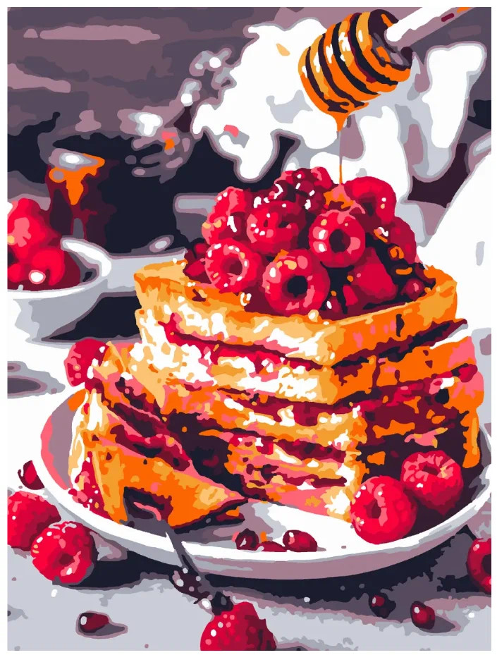 Картина по номерам «Медовый десерт» | Lori