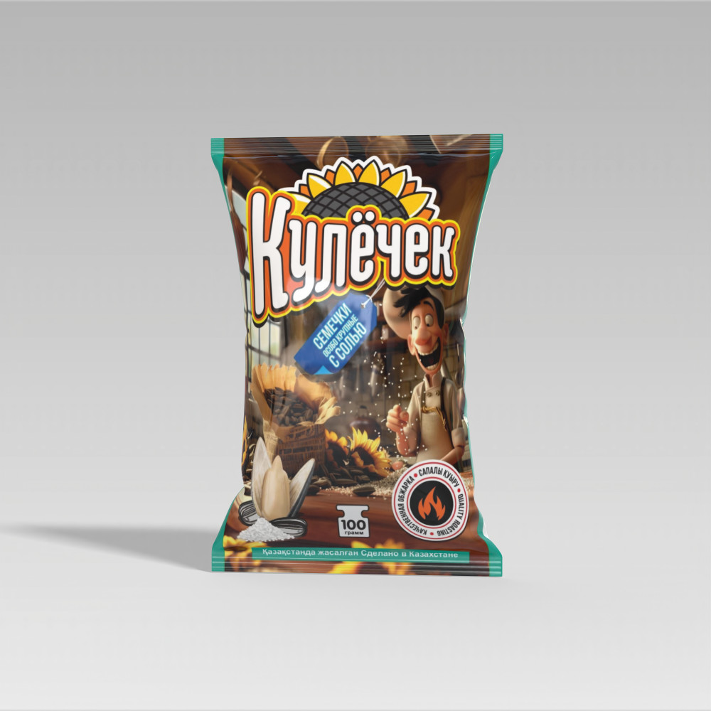 Семечки подсолнечника соленые полосатые | Кулёчек