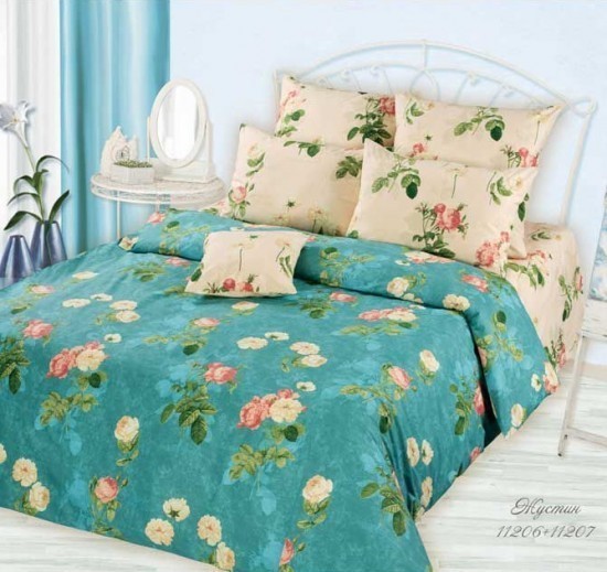 Комплект постельного белья «Жустин» (арт. 11206, 2-спальный, перкаль, 2 наволочки 50х70) | Перфект