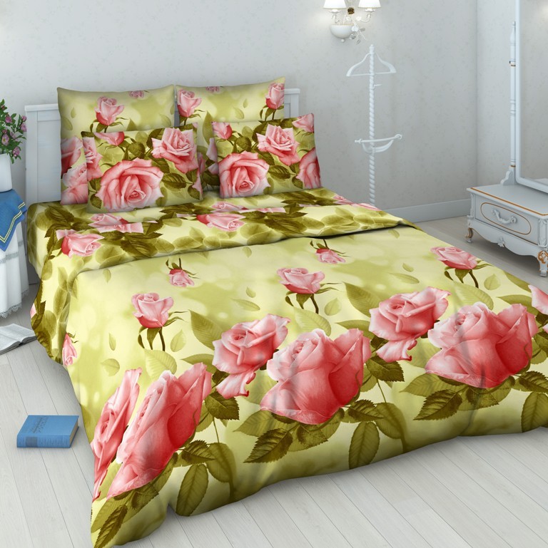Комплект постельного белья «Нежная роза» | Русская душа | ТДЛ Текстиль