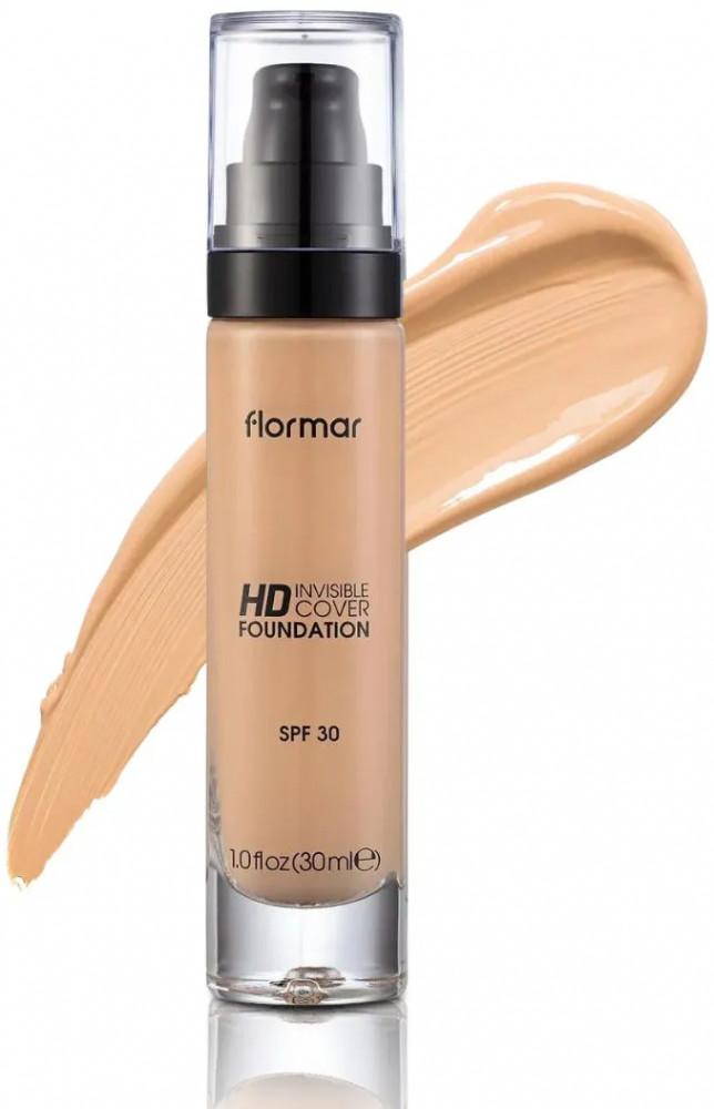 Тональный крем «Invisible Cover HD Foundation» SPF30, оттенок 50 Light beige | Flormar