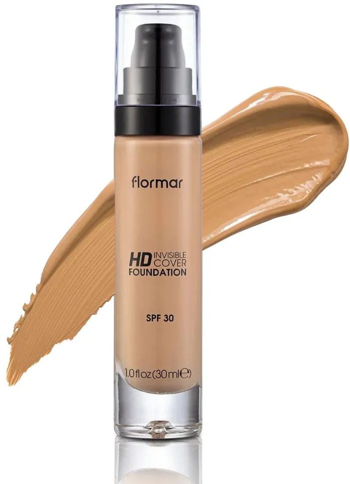 Тональный крем «Invisible Cover HD Foundation» SPF30, оттенок 120 Honey | Flormar