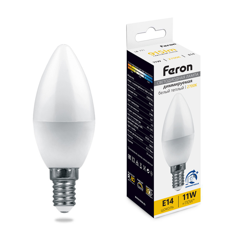 Лампа светодиодная диммируемая LB-771 | Feron