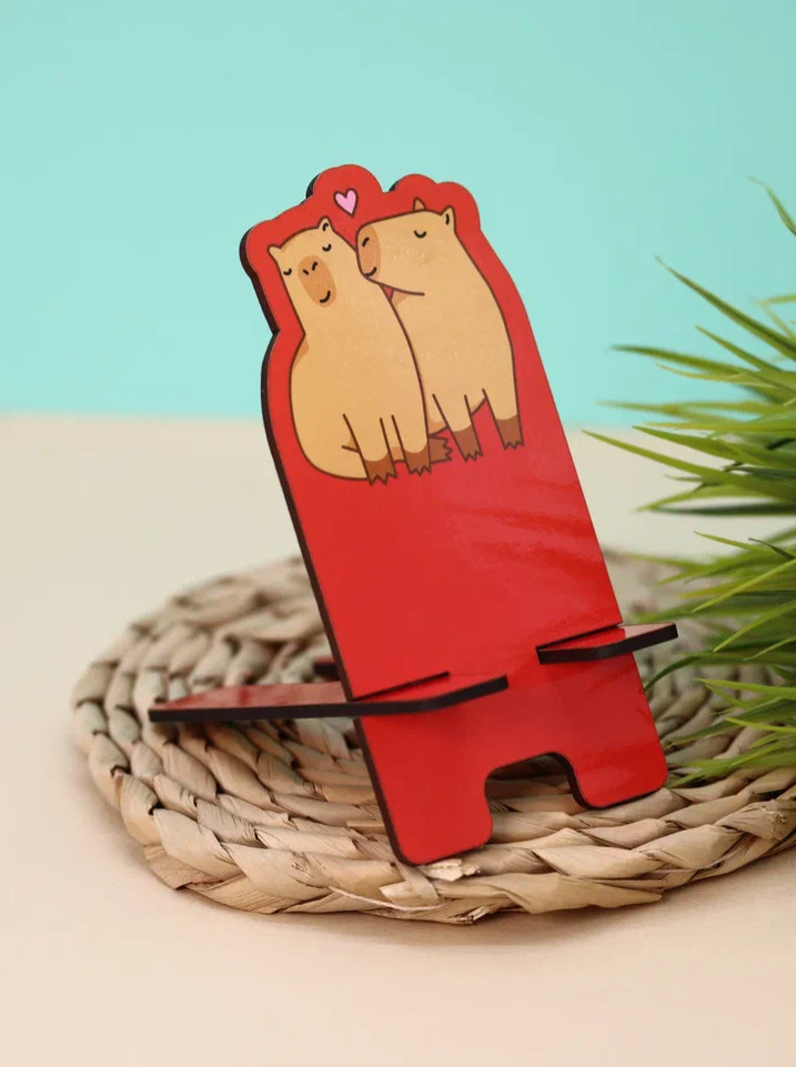 Подставка под телефон и планшет «Capybara love» | Toki