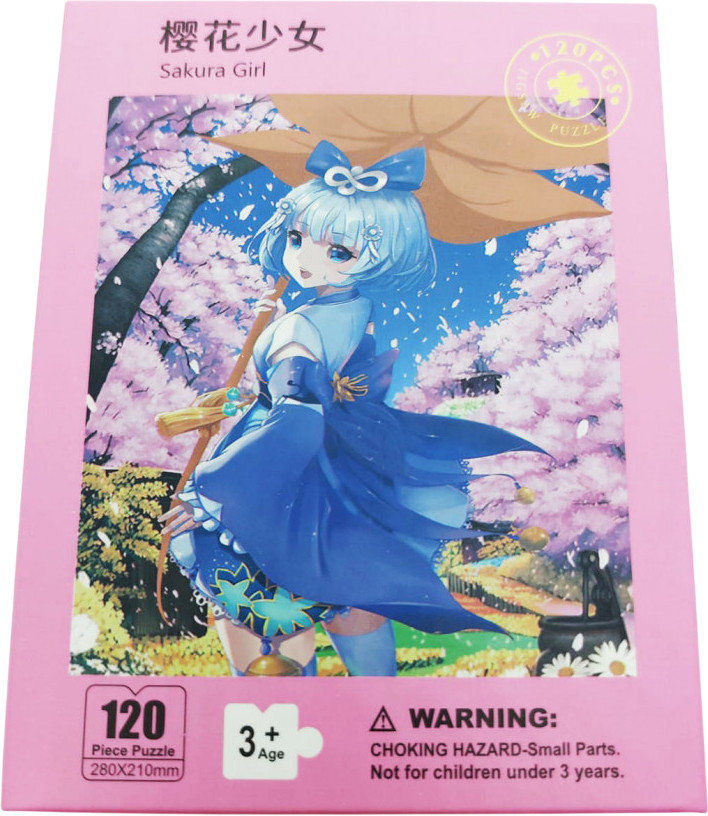 Пазл «Девушка Сакура»