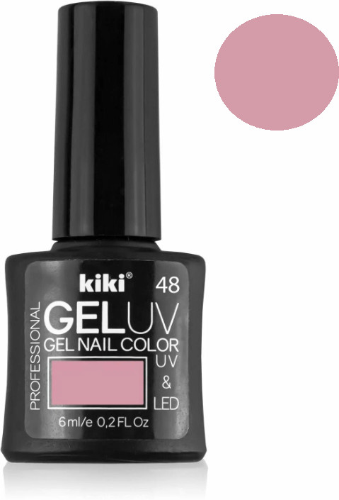Гель-лак для ногтей «Gel Uv & Led», оттенок 48 Телесно-розовый | Kiki