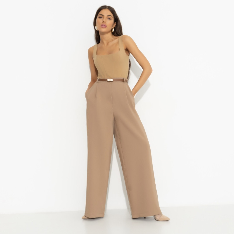 Брюки с защипами женские «Легкой походкой» | Charutti