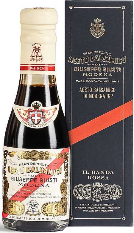 Уксус бальзамический, 20 лет выдержки «5 Medaglie d'oro Il Banda Rossa Champagnotta» | Giusti