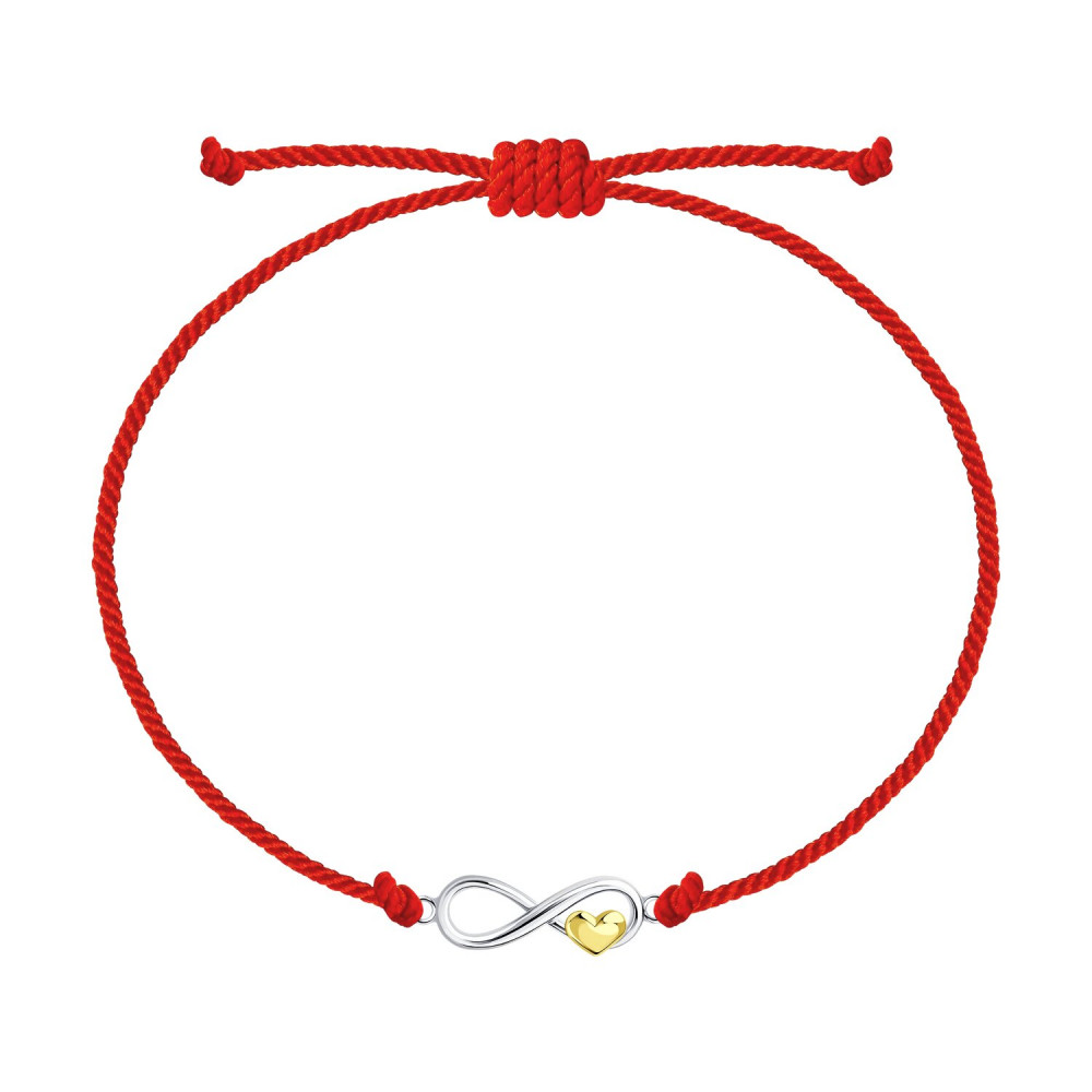 Браслет из золочёного серебра «Любовь» | Present | Diamant