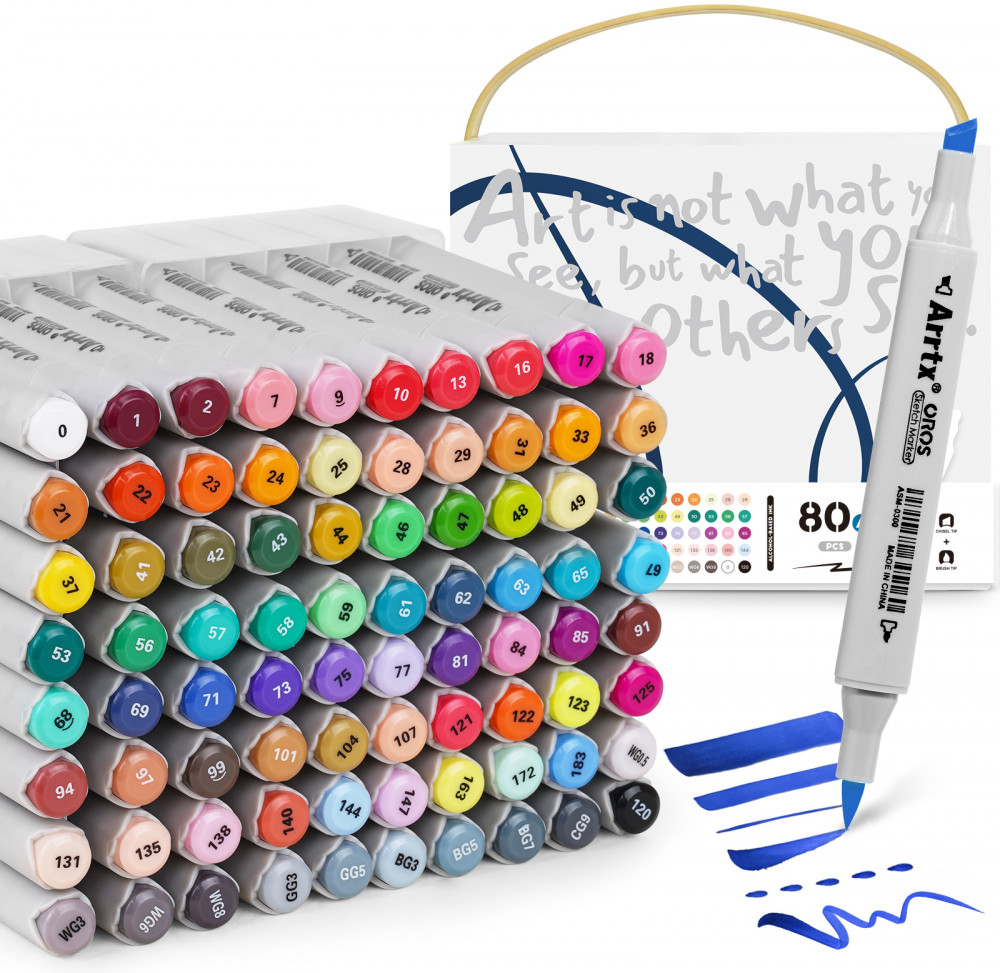 Набор спиртовых маркеров для скетчинга | ARRTX