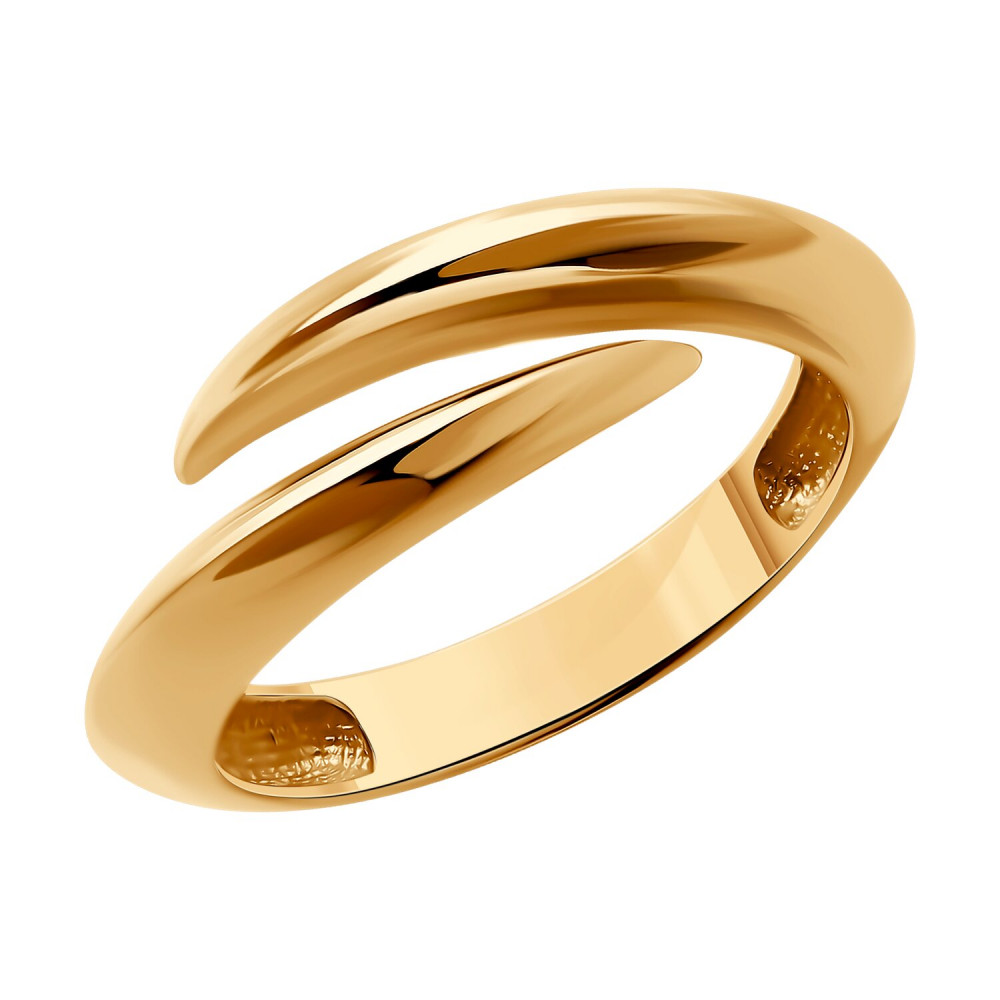 Кольцо из золочёного серебра | Diamant