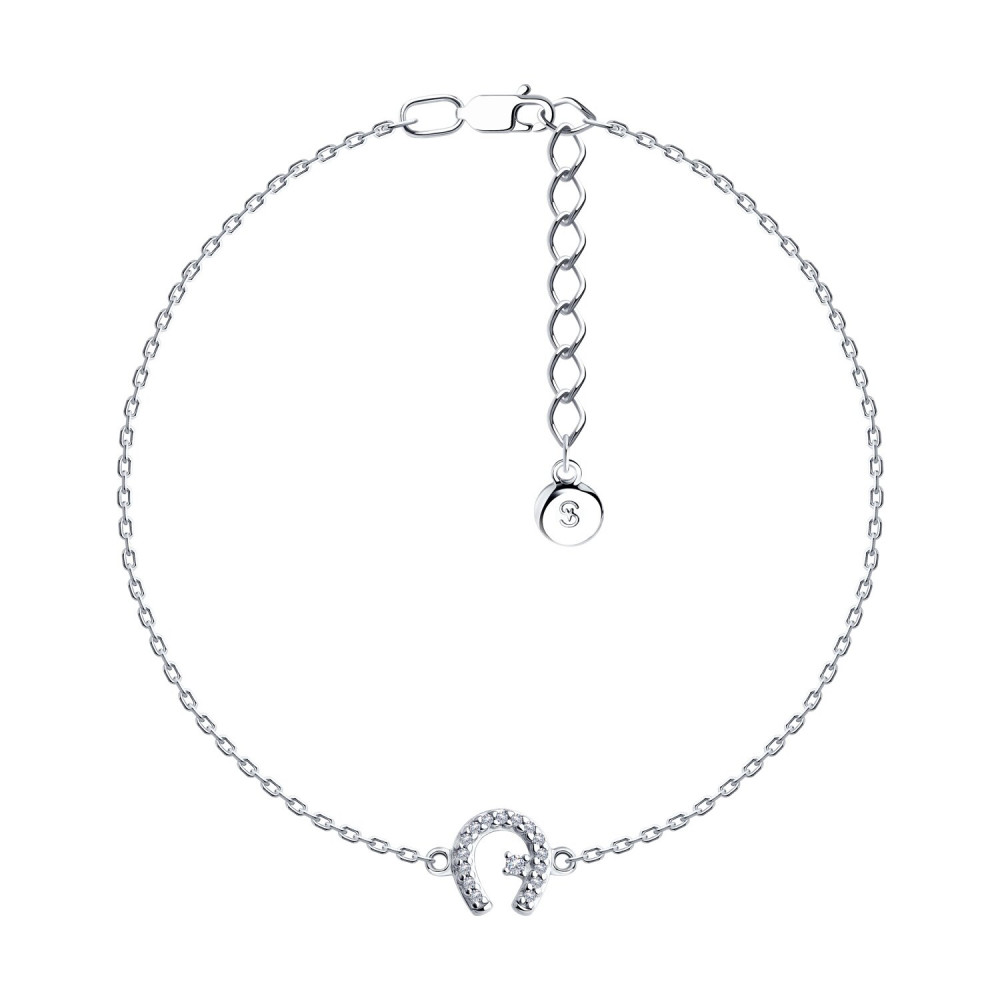 Браслет из серебра с фианитами | SOKOLOV