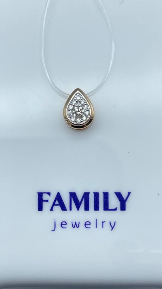 Подвеска из золота с бриллиантом | Family Jewelry