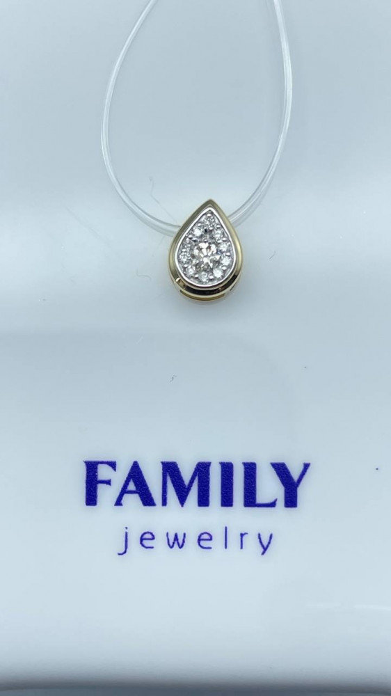 Подвеска из золота с бриллиантом | Family Jewelry