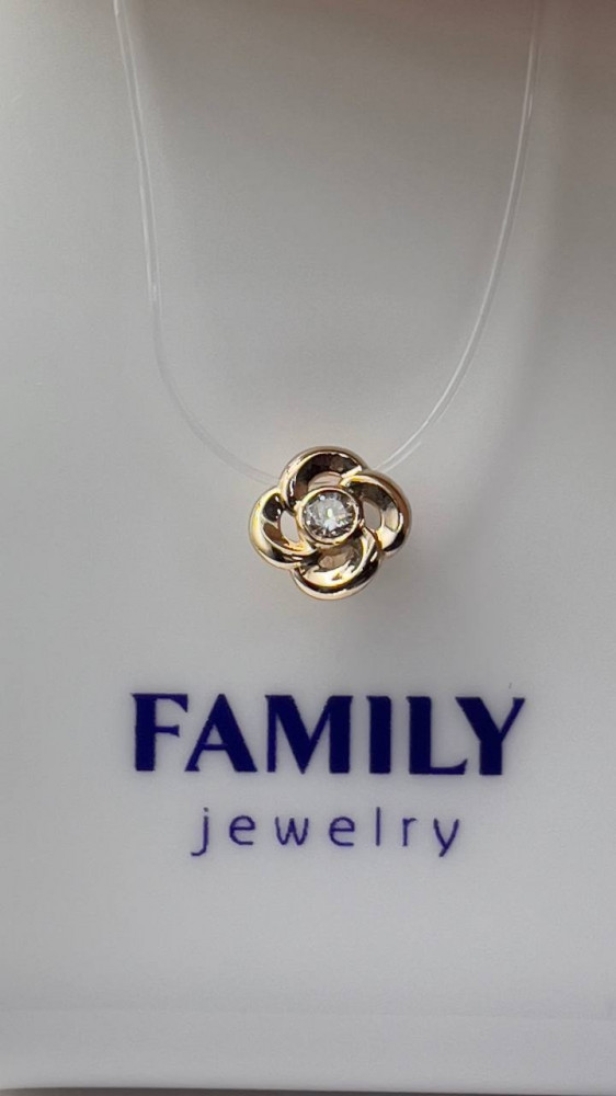 Подвеска из золота с бриллиантом | Family Jewelry