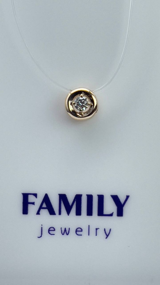 Подвеска из золота с бриллиантом | Family Jewelry