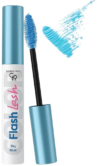 Тушь для ресниц «Flash Lash Colored», оттенок 03 Sky Blue | Golden Rose