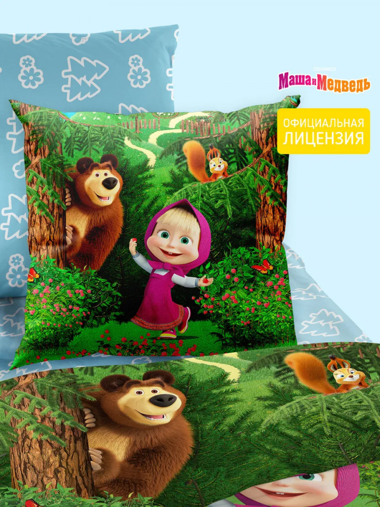Подушка декоративная «Маша и медведь» | Маша и Медведь | Непоседа