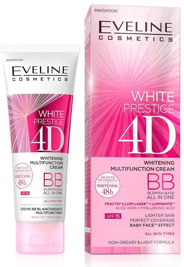 BB-крем для лица «White Prestige 4D» SPF 15 | White Prestige 4D | Eveline Cosmetics