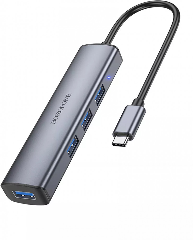 USB-адаптер для ноутбука HUB Type-C DH12 | Borofone